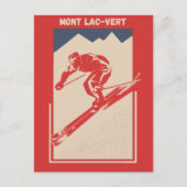  Ski Quebec Resort Mont Lac-Vert Briefkaart (Voorkant)