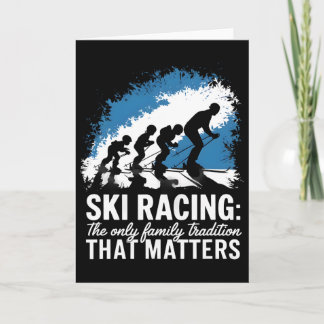 Ski Racing De Enige Familie Tradities Alpineskiën Kaart