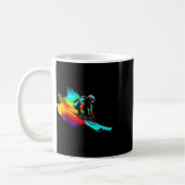 Ski Racing Rainbow Koffiemok (Links)