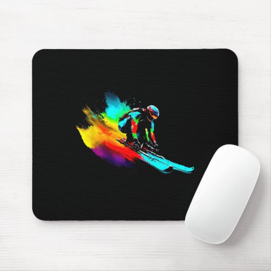 Ski Racing Rainbow Muismat (Met muis)