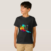 Ski Racing Rainbow T-shirt (Voorkant volledig)