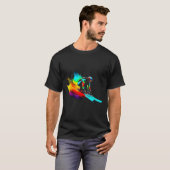 Ski Racing Rainbow T-shirt (Voorkant volledig)