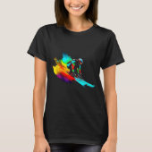 Ski Racing Rainbow T-shirt (Voorkant)