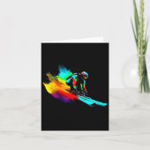 Ski Racing Regenboog  Kaart (Voorkant)