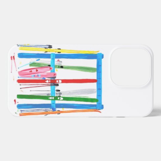 Ski Rack iPhone Case Hoesje (Achterkant horizontaal)