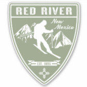 Ski Red River New Mexico Sticker (Voorkant)