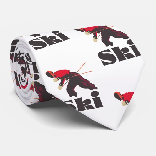 Ski reisposter Briefkaart Sleutelhanger Magnet Stropdas (Opgerold)