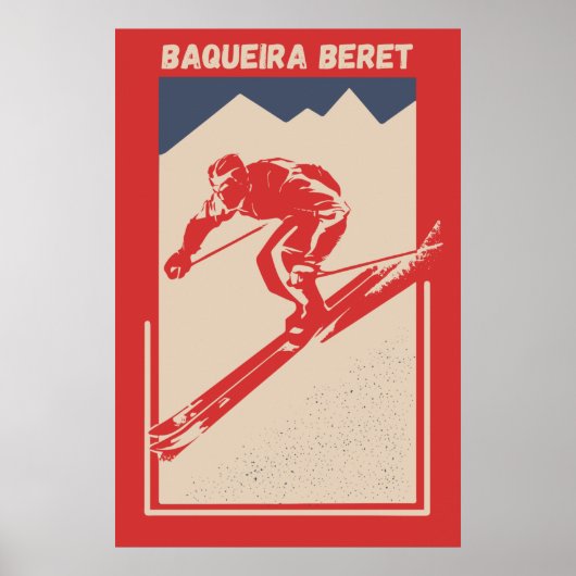  Ski Resort Baqueira Beret Poster (Voorkant)
