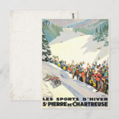  Ski Resort Briefkaart uit Zwitserland (Voorkant / Achterkant)