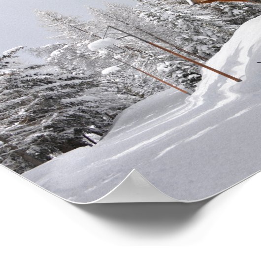 Ski resort chalet poster (Hoek)