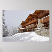 Ski resort chalet poster (Voorkant)