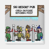 Ski Resort Child Daycare Magneet (Voorkant)