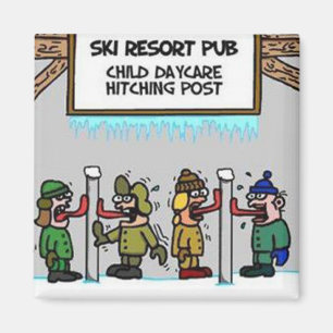 Ski Resort Child Daycare Magneet