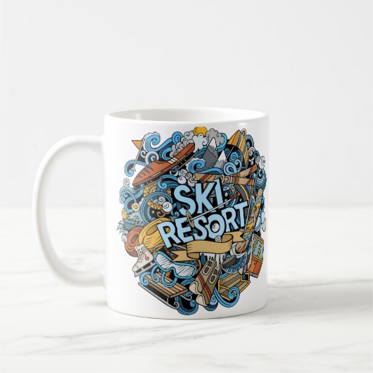 Ski Resort Skiing Koffiemok (Links)