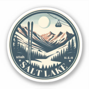 Ski-resorts in Salt Lake City Utah ski-cadeaus Sticker