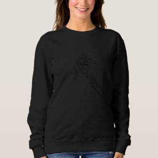 Ski rider silhouette drawn 35 trui