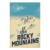 Ski Rocky Mountains VS Foto Afdruk (Voorkant)