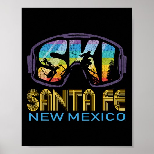 Ski Santa Fe New Mexico Ski Vakantie Poster (Voorkant)
