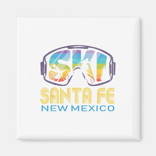 Ski Santa Fe New Mexico skivakantie  Magneet (Voorkant)