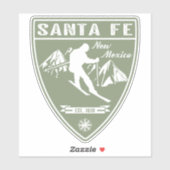 Ski Santa Fe New Mexico Sticker (Vel)