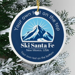 Ski Santa Fe New Mexico usa skioord  Keramisch Ornament