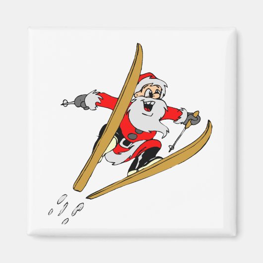 Ski Santa Magneet (Voorkant)