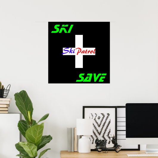 Ski & Save - Poster (Thuiskantoor)