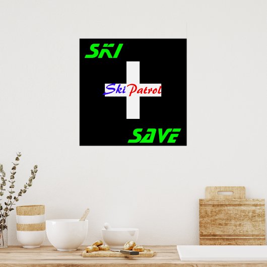 Ski & Save - Poster (Keuken)