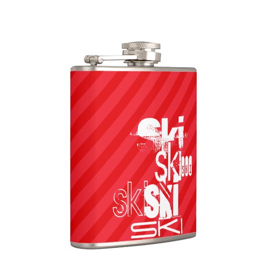 Ski; Scarlet Red Stripes Heupfles (Rechts)