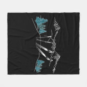 Ski Scene Resort Winter Sports Fleece Deken (Voorkant (Horizontaal))