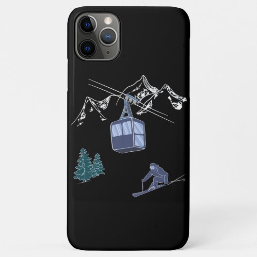 Ski Scene Winter Sports Case-Mate iPhone Case (Achterkant)