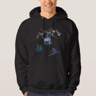 Ski Scene Winter Sports Hoodie