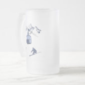 Ski Scene Winter Sports Matglas Bierpul (Voorkant links)