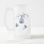 Ski Scene Winter Sports Matglas Bierpul (Links)