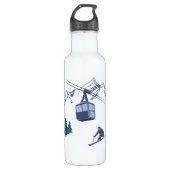 Ski Scene Winter Sports Waterfles (Voorkant)