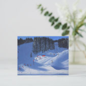 Ski school Morzine 2014 Briefkaart (Staand voorkant)