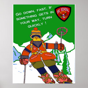 Ski School Poster