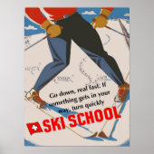 Ski School Poster (Voorkant)