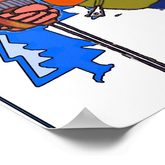 Ski School Poster (Hoek)