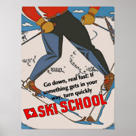 Ski School Poster