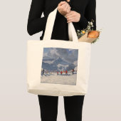 Ski School Tignes 2009 Grote Tote Bag (Voorkant (product))