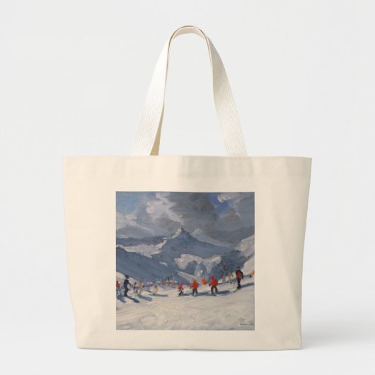 Ski School Tignes 2009 Grote Tote Bag (Voorkant)