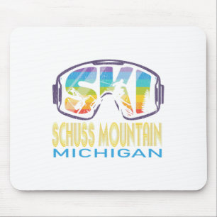 Ski Schuss Berg Michigan Ski Vakantie Muismat