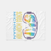 Ski Schuss Mountain Michigan Skiing Vacation Fleece Deken (Voorkant (Horizontaal))