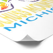 Ski Schuss Mountain Michigan Skiing Vacation  Poster (Hoek)