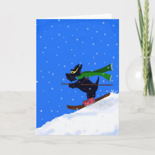 Ski Scottie (Blank Inside) Kaart