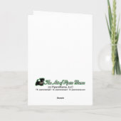 Ski Scottie Merry Kerstmis Kaart (Achterkant)