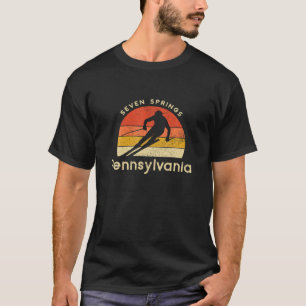 Ski Seven Springs Pennsylvania Mountain T T-shirt