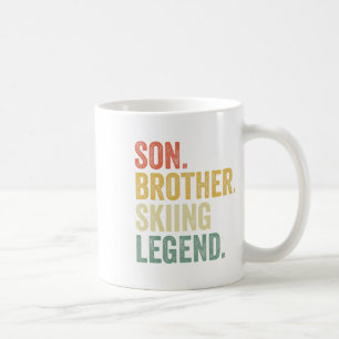 Ski-shirt jongens grappige jeugd cadeaus zoon kind koffiemok