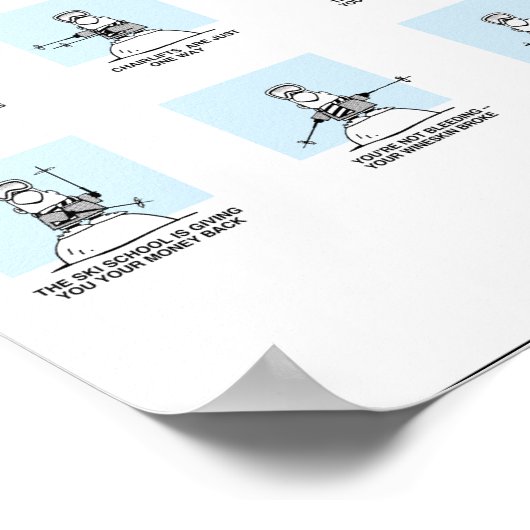 Ski Signals voor het Poster van Beginners door Gra (Hoek)